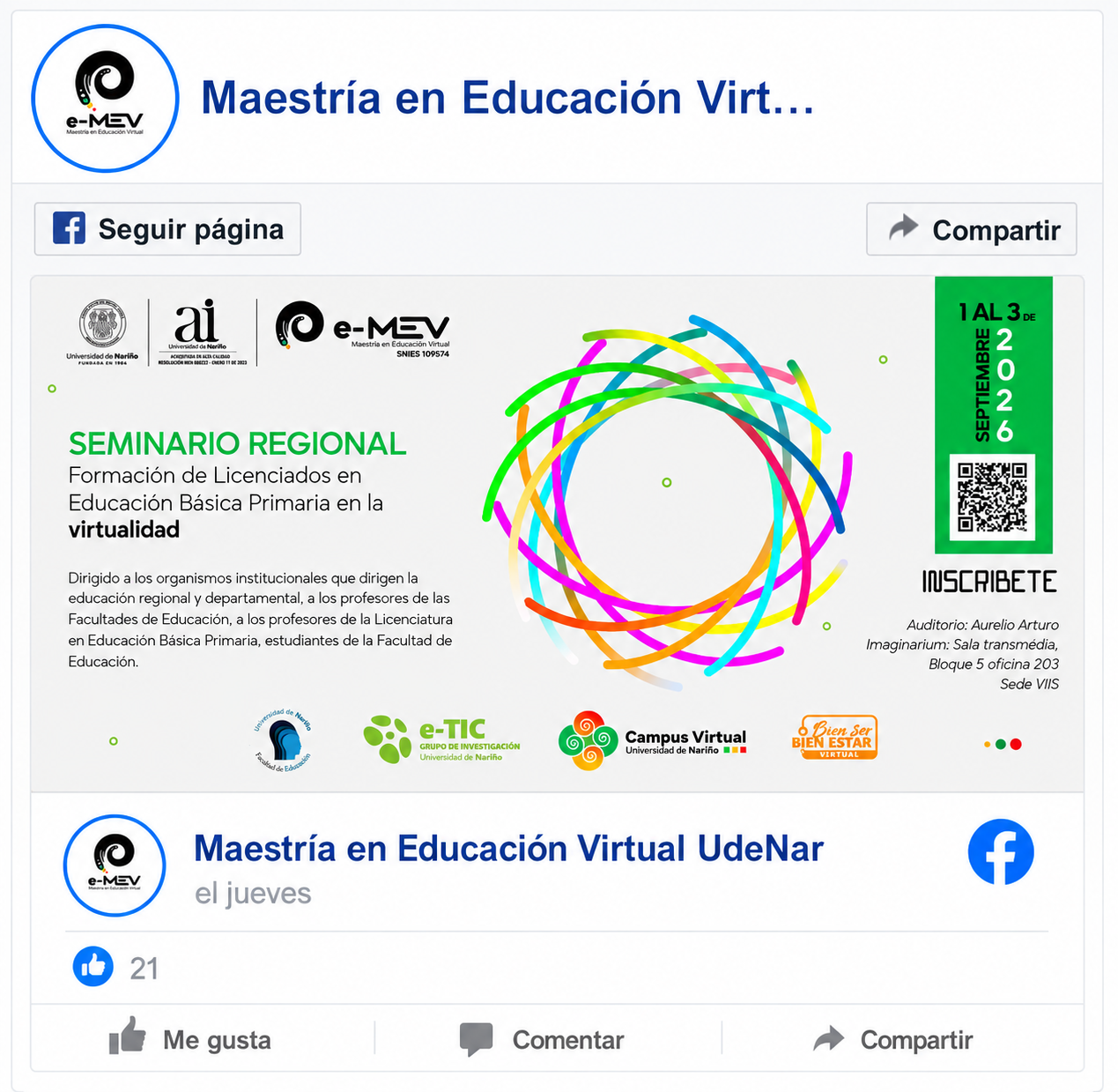 XI Promoción Maestría en Educación Virtual