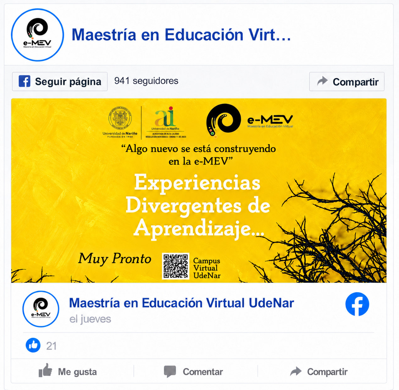 XI Promoción Maestría en Educación Virtual