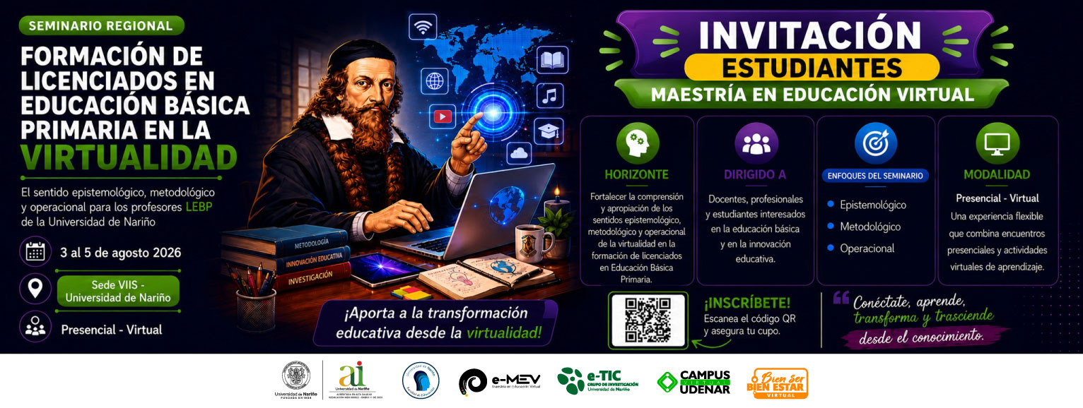Seminario Regional: Formación de Licenciados en Educación Básica Primaria en la Virtualidad. Del 3 al 5 de agosto de 2026.